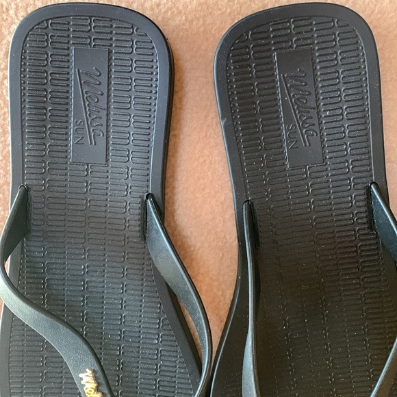 Black Beach Locker Room Sandals Lot Size 7 - Picture 4 of 11